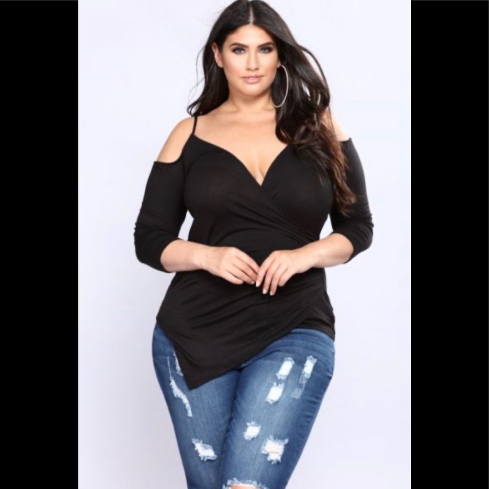 Fashion Nova Cold Shoulder Top, NWT